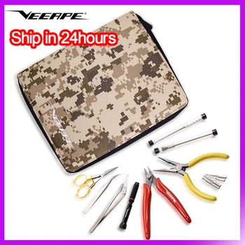 

Clearance Vape Tool Repair Bag DIY E Cigarette RTA RDA Atomizer Tweezers Pliers Coil Jig Brush Repair Tool Carry bag