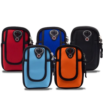

Sports Mobile Phone Headset Hole Arm Bag Wrist Bag Men And Women Outdoor Fitness Running Sports Arm Bag With Headphone Hole