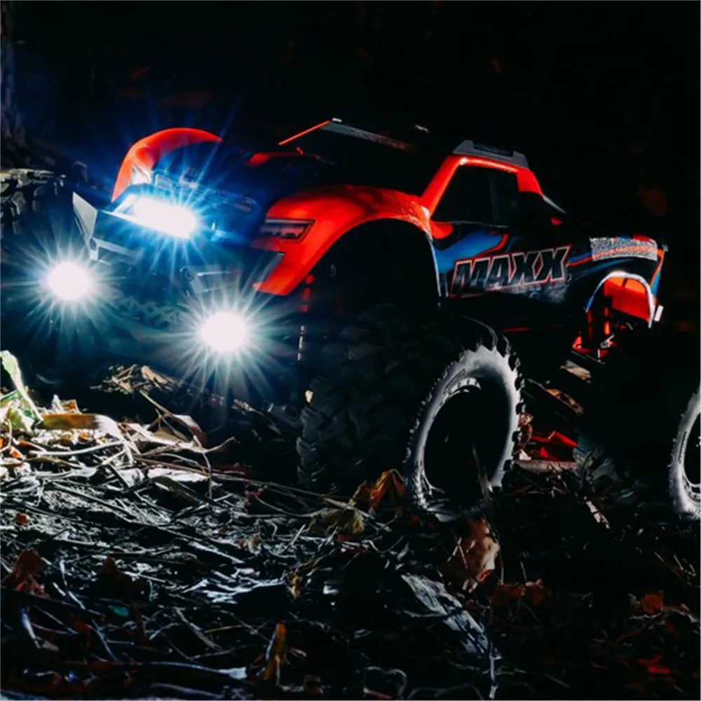 Маленький X светодиодный фары с нейлоновой подставкой Набор для 1/10 TRAXXAS MAXX RC автозапчасти аксессуары
