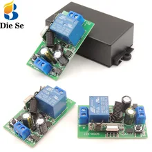 Controle remoto rf de 433 mhz, receptor de relé ac 220v 10a 1ch para garagem universal/porta/luz/led/fanner/motor/transmissão do sinal