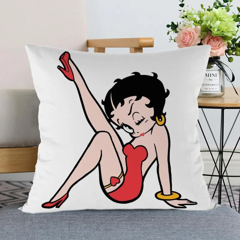 Новое поступление Betty Boop декоративная Свадебные наволочки на подушку индивидуальный подарок для(с одной стороны) наволочки с принтом