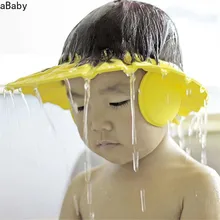 Gorro de baño de ducha con champú seguro para bebé, protector suave para el cabello, gorro de baño