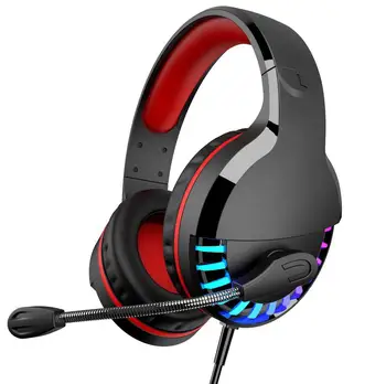 

Gaming Headset Earphone Wired Gamer Headphone Stereo Sound Headsets with Mic Colorful LED Light for PS4 Computer