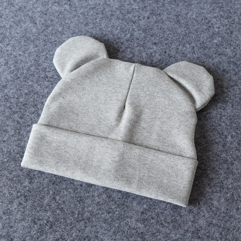 Хлопковая шапка с ушками Микки Мауса, шапка для маленьких мальчиков, теплая зимняя детская шапка для малышей, шапка для новорожденных мальчиков и девочек 0-24 месяцев - Цвет: 9