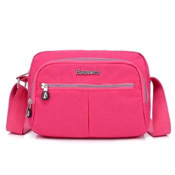 

Fashionable one shoulder bag trend women's bag lightweight waterproof nylon bag sweet lady messenger bag beautiful leisure bag