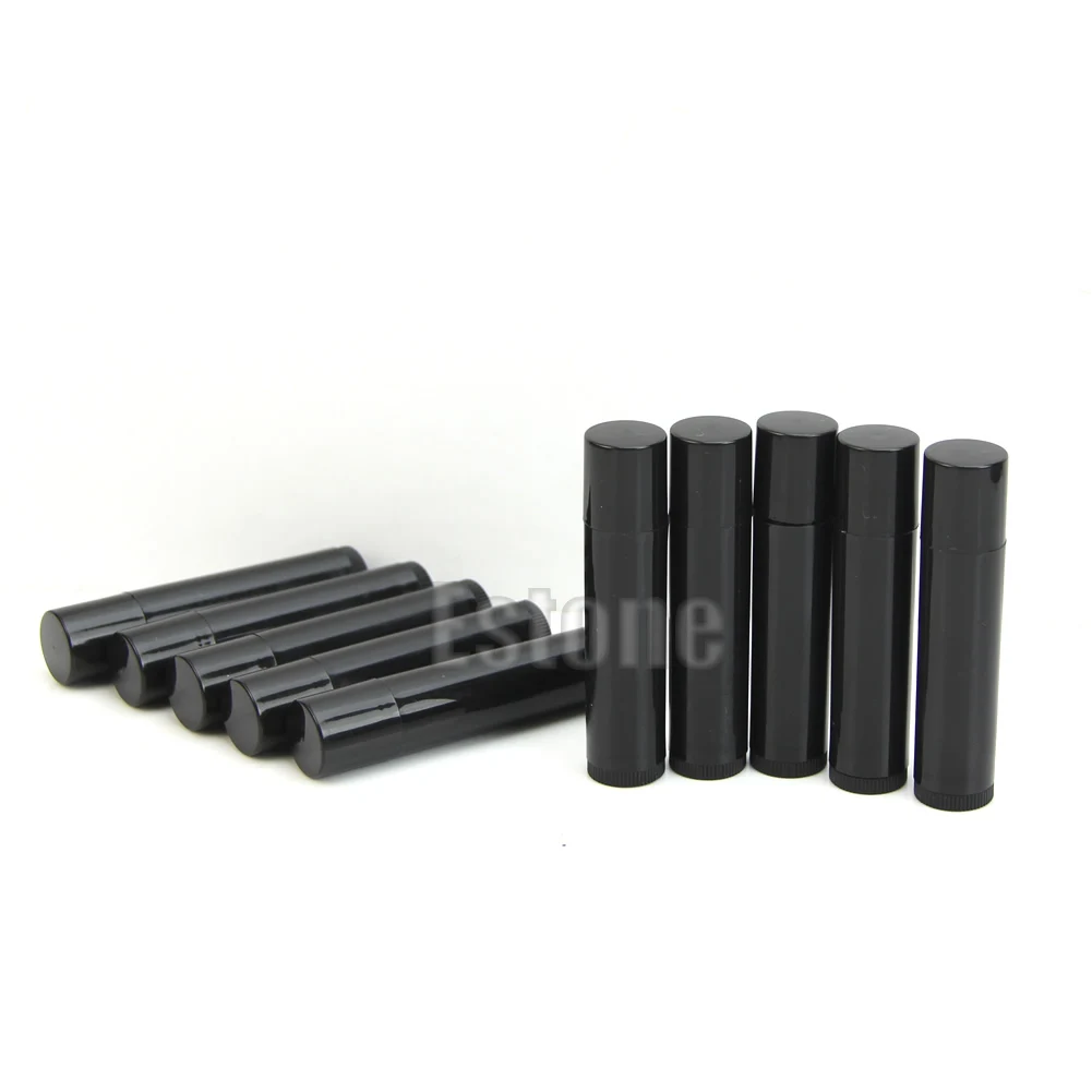 

50PCS 5ML Cosmetic Empty Chapstick Lip Gloss Lipstick Balm Tube + Cap Container E65F