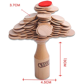 

Wooden Stacking Block Kids Bottle Challenge Puzzle Toy Bar Club Cheering Game Mental Props
