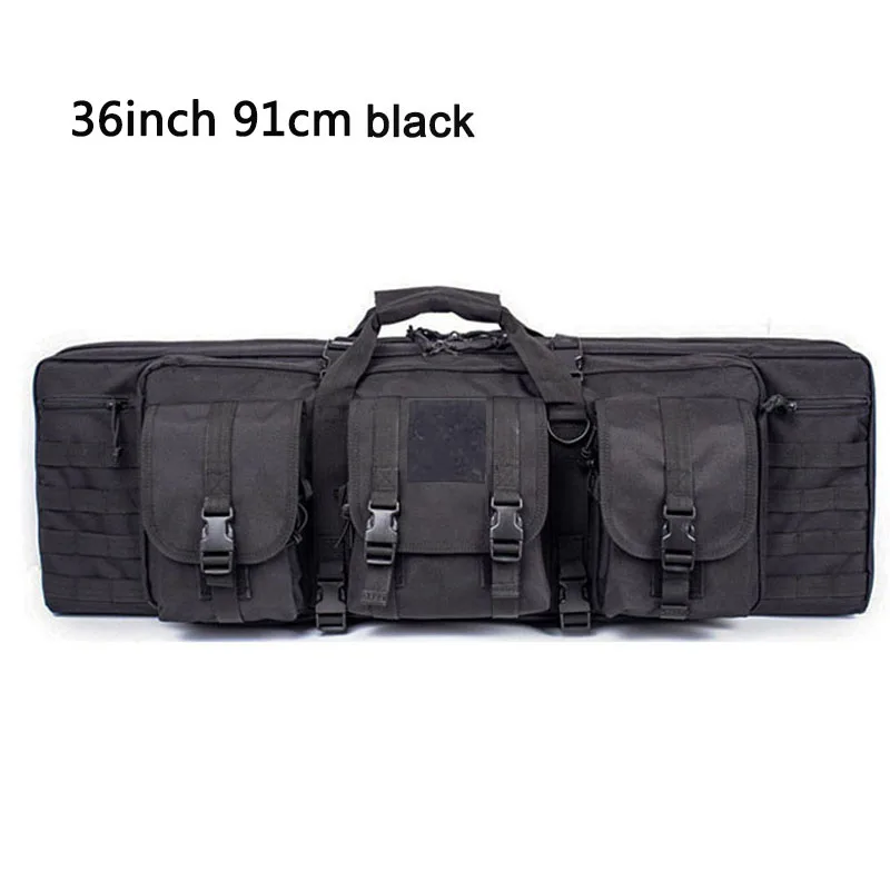 47" Tactical Double Padded Carbine Rifle Range Bag Gun Carry Case Molle Backpack 
