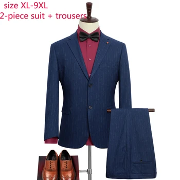 

New Arrival Fashion High Quality Men Formal Set Mens Wedding Suits Spring Autumn Plus Size XL 2XL 3XL 4XL 5XL 6XL 7XL 8XL 9XL