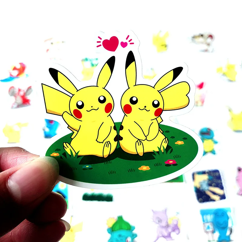 80 шт. наклейки Pokemon Классические игрушки карманная наклейка для питомца Elf Pork Dream