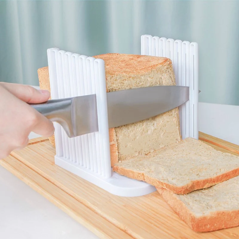 Белый резак для хлебных тостов Съемный DIY Хлеборезка бытовой портативный Хлеборезка для кухни