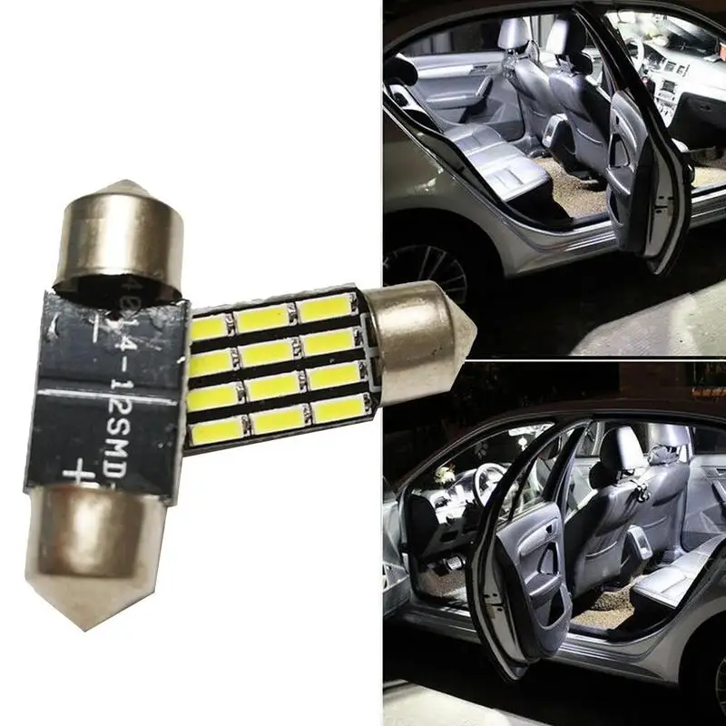 1 шт. двойной заостренный 31 мм 12SMD высокий светильник 4014 светодиодный погрешность