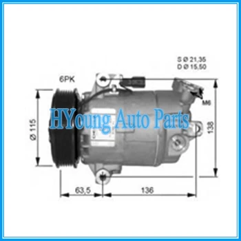 

high quality Auto AC Compressors for Car Nissan Qashqai 1.6 DUALIS 2.0 dCi 2007-2011 92600BR00A 92600JE00A