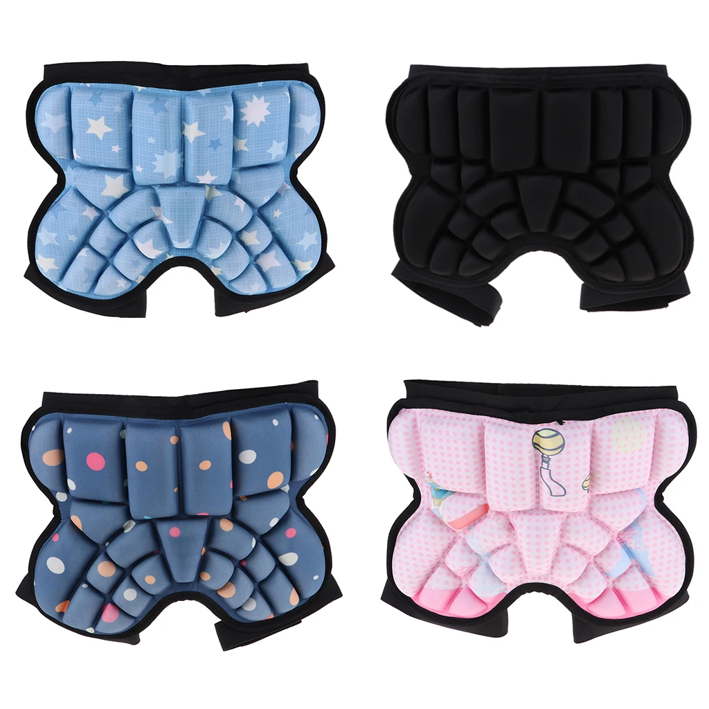 3D Padded Hip Protective Short Children Butt Pad EVA Paded Short Pant for Snowboarding Ice skating Figure Skating Roller Skating