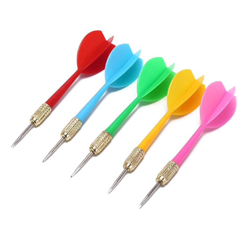 Toy Shaft Plastic Sports Pole 5pcs Color Darts Throw LF 