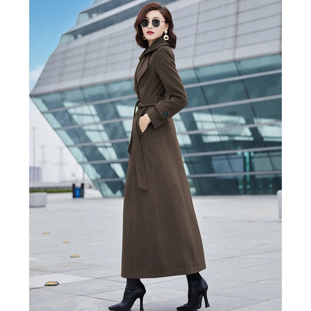 Breasted Long Coat England | Double Breasted Wrap Coat | Overcoat Womens  Vintage - Women - Aliexpress