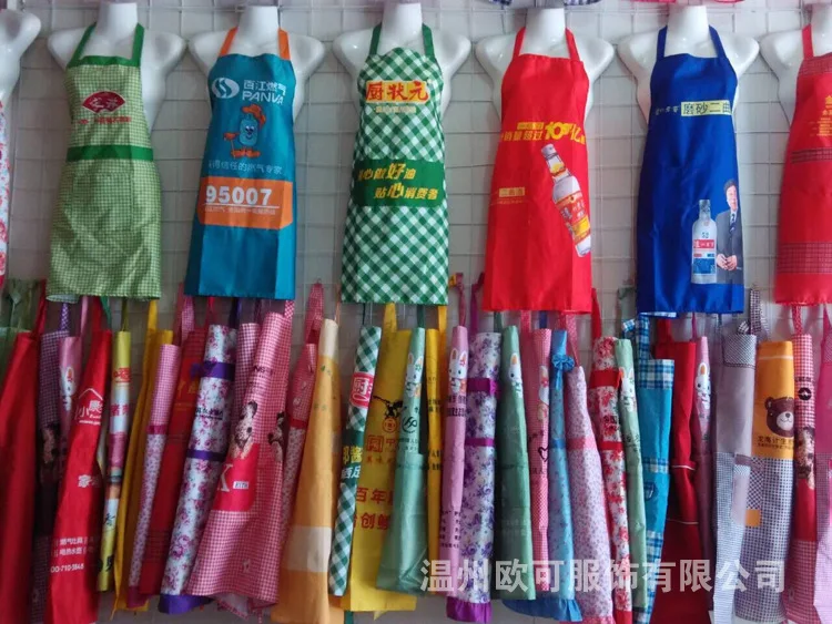 Manufacturers Direct Selling Waterproof Antifouling Apron Tweed Work Apron Solid Color Section Customizable Logo Korean-style Ov
