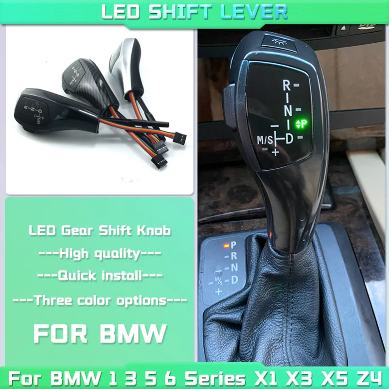 

LED Gear Shift Knob Shifter Lever For BMW 1 3 5 6 Series E90 E60 E46 85 E86 E39 E53 E92 E87 E93 E83 X1 X3 Z4 E89 Car Accessories