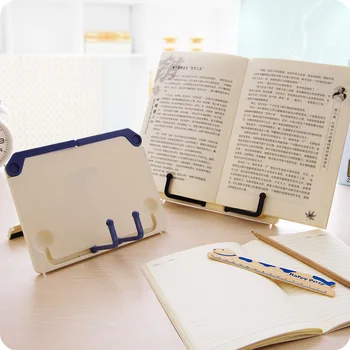 

Portable Recipe Book Bracket Metal Vertical Folding Sheet Music Stand Shelf for Book Clip Cookbook Reading PC Tablet Holder desk