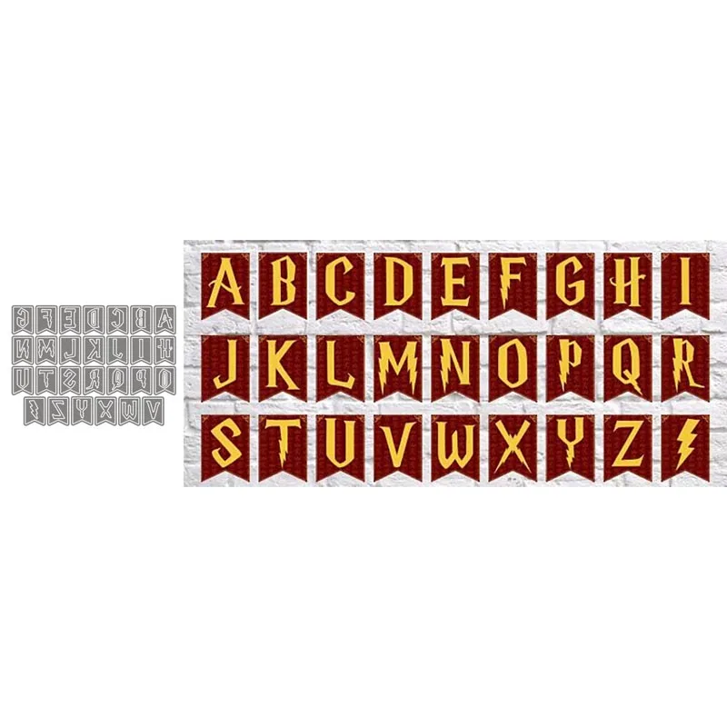 

Metal Cutting Dies Scrapbooking English Alphabet for Album Paper DIY Gift Card Decoration Embossing Dies New 2021