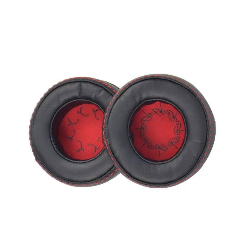 1Pair Replaced Leather Earpads Soft Ear Cushion Cover Protective Sleeve for PLantronics Rig 500 505 Headphone Headset