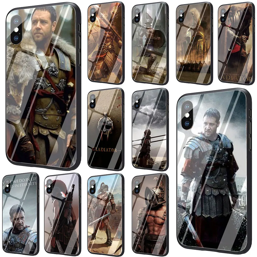 Gladiator Tempered Glass Phone Cover Case for iPhone SE 2020 5 5s 6 6s Plus 7 8 Plus X XR XS 11 Pro Max Gladiator Tempered Glass Phone Cover Case for iPhone SE 2020 5 5s 6 6s Plus 7 8 Plus X XR XS 11 Pro Max