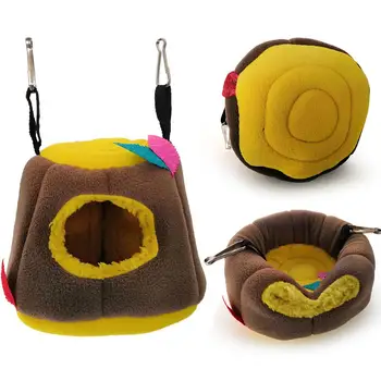 

Bird Parrot Hamster Squirrel Tree Hole Hammock Hanging Nest Warm Bed Pet Supply