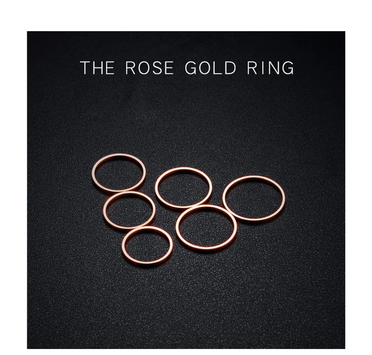 Brand women ring smooth simple line fine ring fashion lady ring girlfriends jewelry tiff Temperament jewelry women accessioes