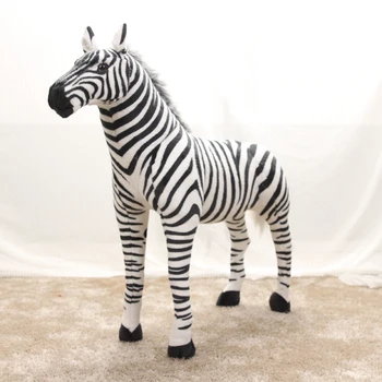 

stuffed plush toy simulation animal standing zebra large 100x90cm plush toy birthday gift s4224