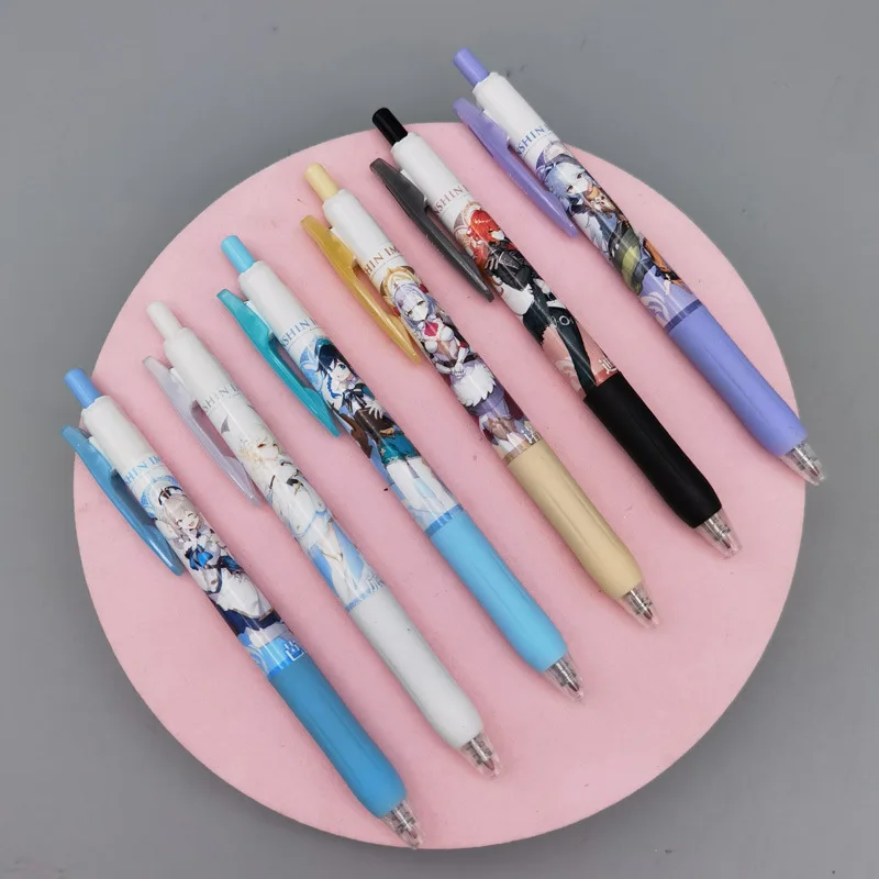 30 pcs/lot Kawaii Girl Press Gel Pen Cute 0.5mm Black ink Signature Pens Promotional Gift Stationery School Supplies | Канцтовары для
