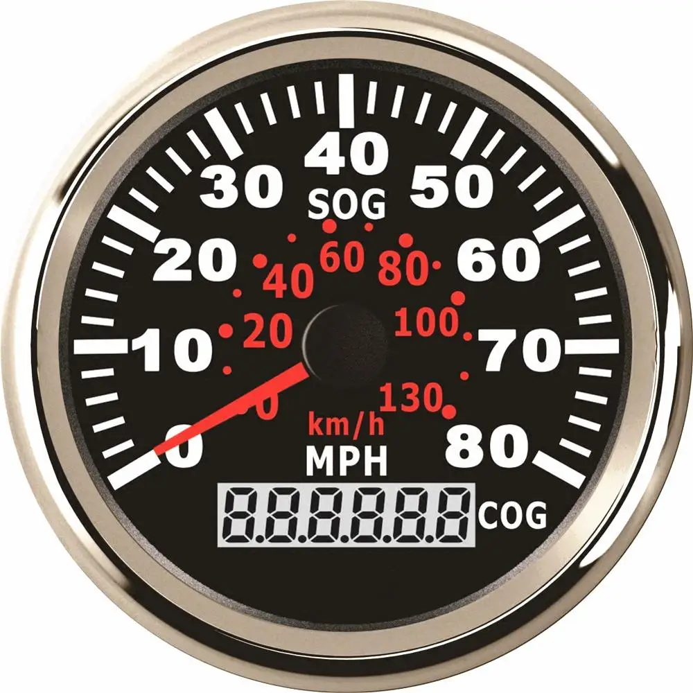 Пакет из 1 синего цвета с подсветкой, gps, измеритель скорости 85 мм, 0-80MPH, измеритель скорости 0-130 км/ч, водонепроницаемый измеритель скорости для авто лодки