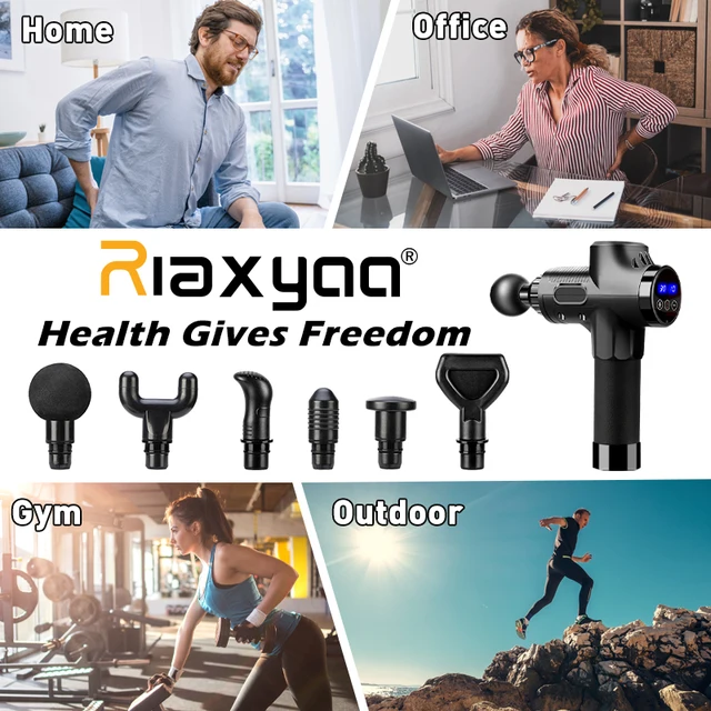 High frequency Massage Gun Muscle Relax Body Relaxation Electric Massager with Portable Bag Therapy Gun for fitness 4