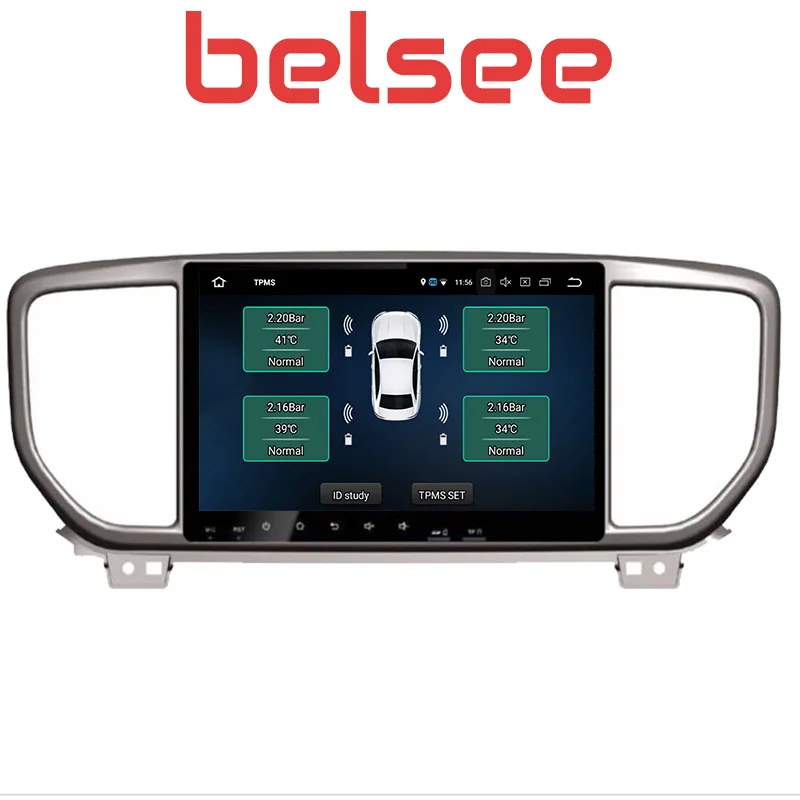 Belsee " ips сенсорный экран DSP Android 9,0 автомобильный Радио dvd-плеер мультимедиа для KIA sportage головное устройство gps навигация