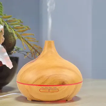 

Wood Grain Aromatherapy Machine Home Bedroom Air Purification Mute Humidifier Ultrasonic Essential Oil Aroma Stove