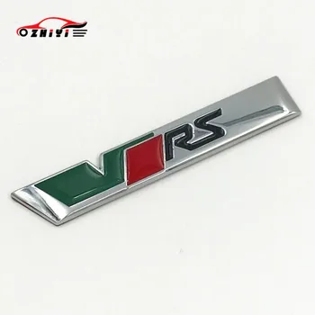 

Car sticker accessories suitable for Skoda VRS car appearance modification adapted to Octavia RS metal standard car tail label