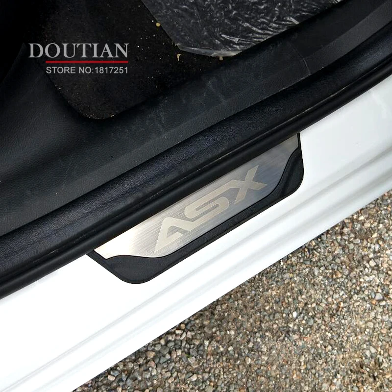 Scuff plate door sill for mitsubishi asx 2011-car accessories