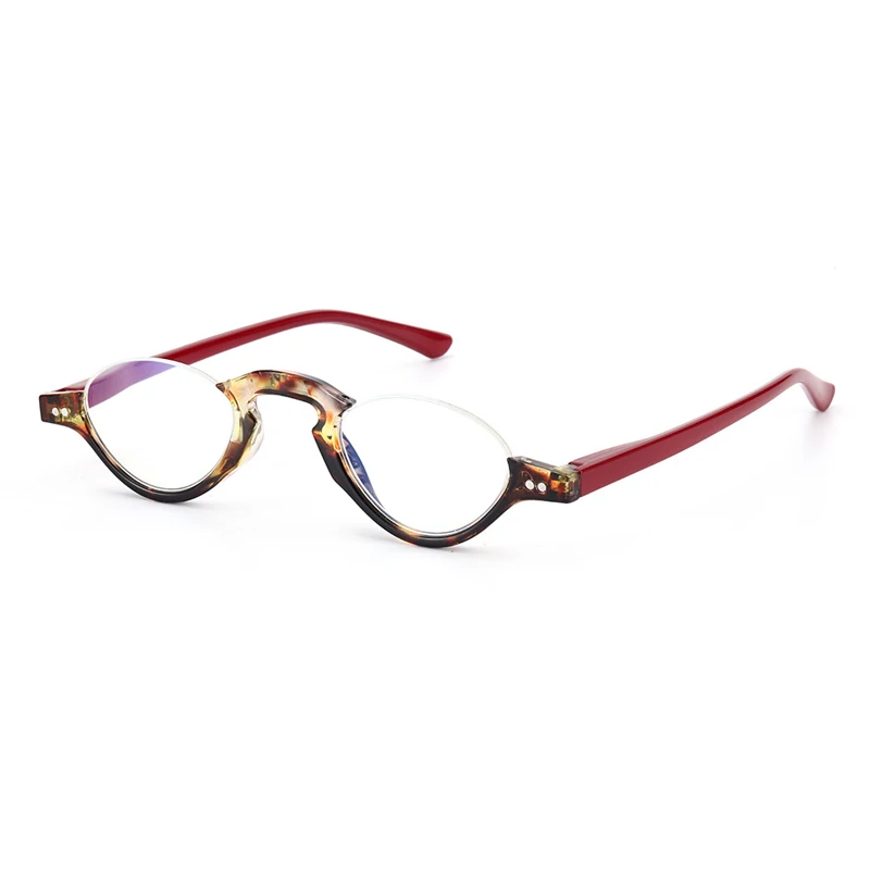 Elbru Hot Style Anti-blue Light Reading Glasses Half-frame Presbyopia Eyeglasses High Definition Spectacles Unisex +10 to +3.5 5