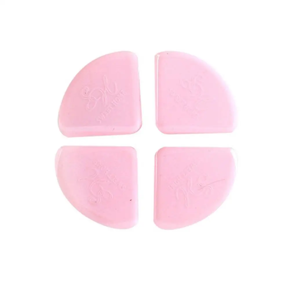 Pink Yiwa 4pcs Baby Safety Corner Silicone Corner Protector children Furniture Table Brim Guard Safety Protection anti-collision - Цвет: Pink