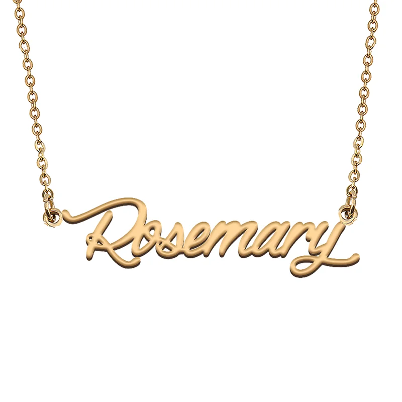 

Rosemary Custom Name Necklace Customized Pendant Choker Personalized Jewelry Gift for Women Girls Friend Christmas Present