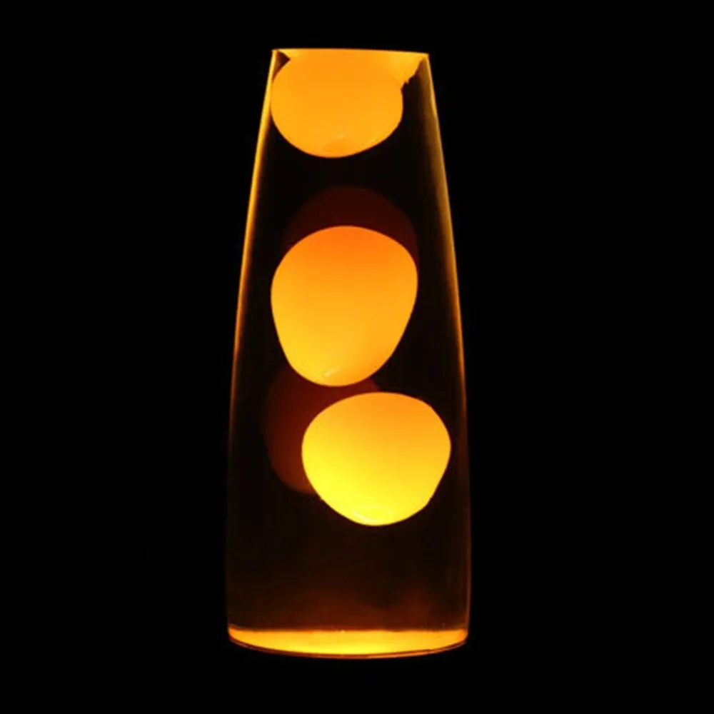 110V Novelty Lava Lamp Wax Volcano Night Light Metal Base Jellyfish Nightlight Glare Incandescent Lava Lighting Lamp