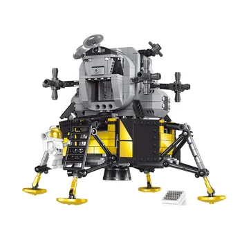 

1112pcs Spaceship lunar module creative space series NASA Apollo 11 lunar module building blocks educational children's toys