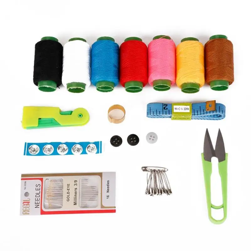 Портативный дорожный швейный набор вязальные инструменты для игл стеганая нить - Цвет: B
