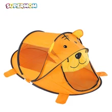 Портативная детская кроватка с москитной сеткой, детская дорожная кровать, палатка для детей, для активного отдыха, мультяшная кроватка с животными, палатка для детской комнаты, украшение