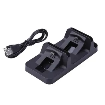 

Dual USB Charging Dock Station Stand for PS4 PlayStation 4 Game Controller Handle Charger Cradle Bracket for PS 4 High Quality