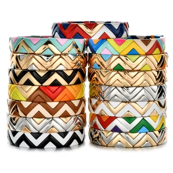 Boho New Bracelet European Punk Adjustable Bracelets & Bangles Women Wave Fashion Charm pulseras Metal Braided Party Jewelry