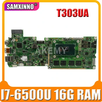 شراءAkemy T303UA اللوحة الرئيسية I7-6500 وحدة المعالجة المركزية 16 جيجابايت رام ل For Asus محول 3 برو T303U T303UA T303 اللوحة الأم Mothboard T303UA