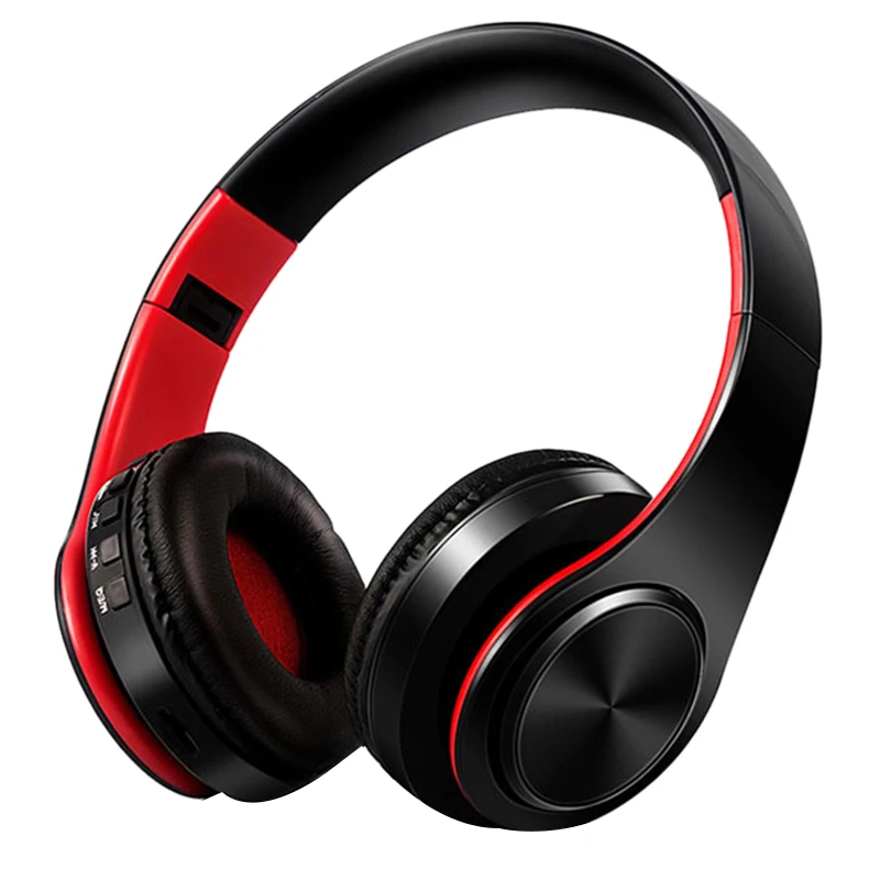 HIFI Stereo Earphones Bluetooth Headphone Music Headset FM and Support SD Card with Mic for Mobile Xiaomi Iphone Samsung Tablet