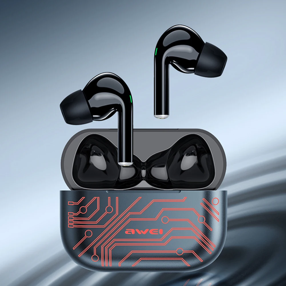 Awei T29 Pro TWS Wireless Gaming Earbuds Touchscreen RGB Stereo In-ear ...