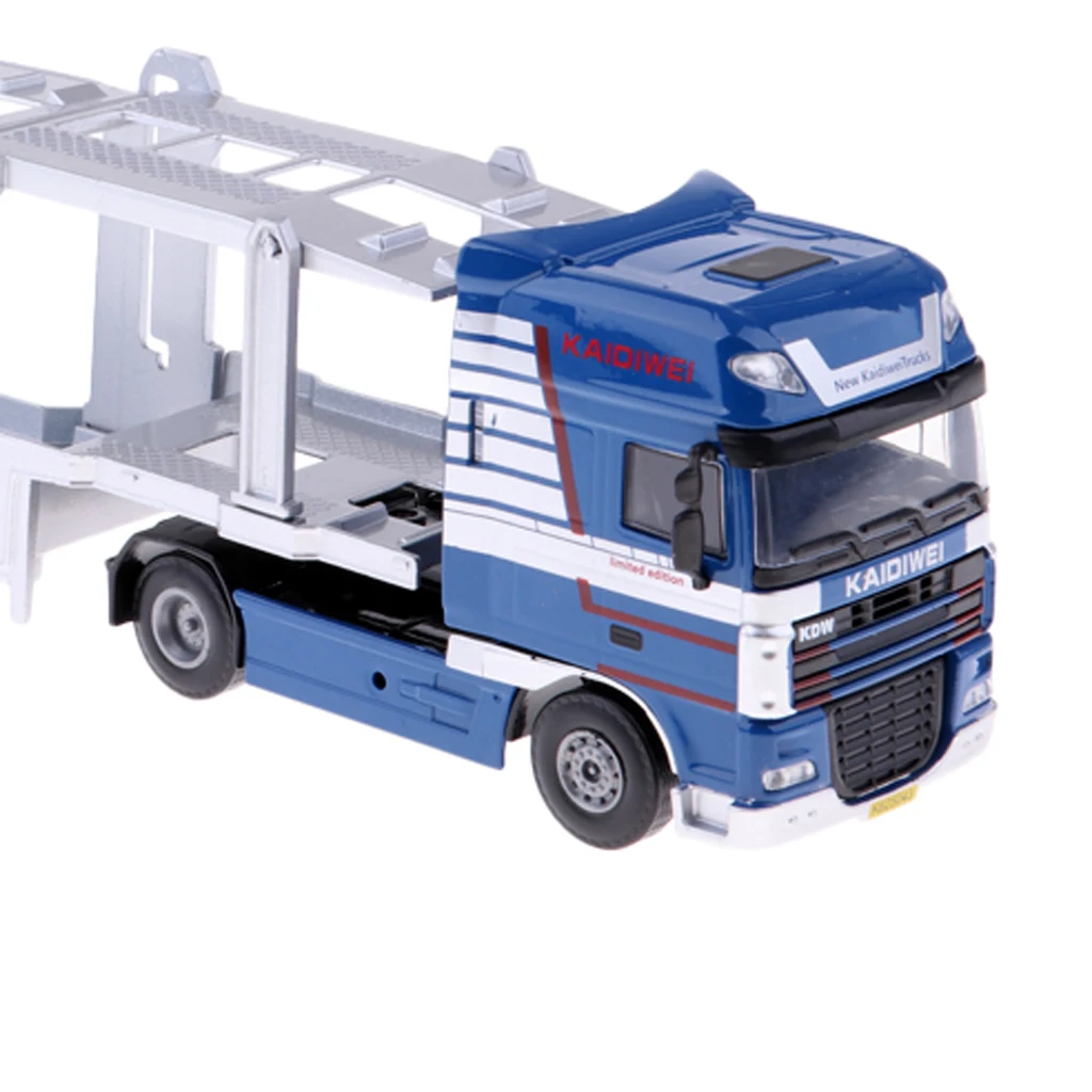 1:50 Kids Party Play Fun Toy 1/50 Die Cast Car Transport Truck Trailer Model