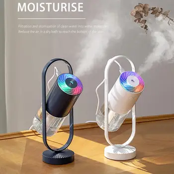 

200ml USB Air Humidifier LED Rotary Light Ultrasonic Essential Oil Mist Diffuser